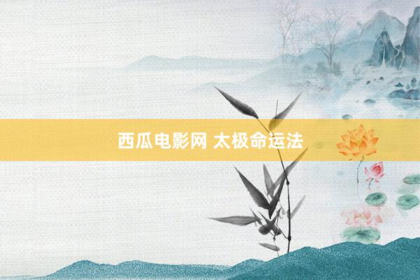 西瓜电影网 太极命运法